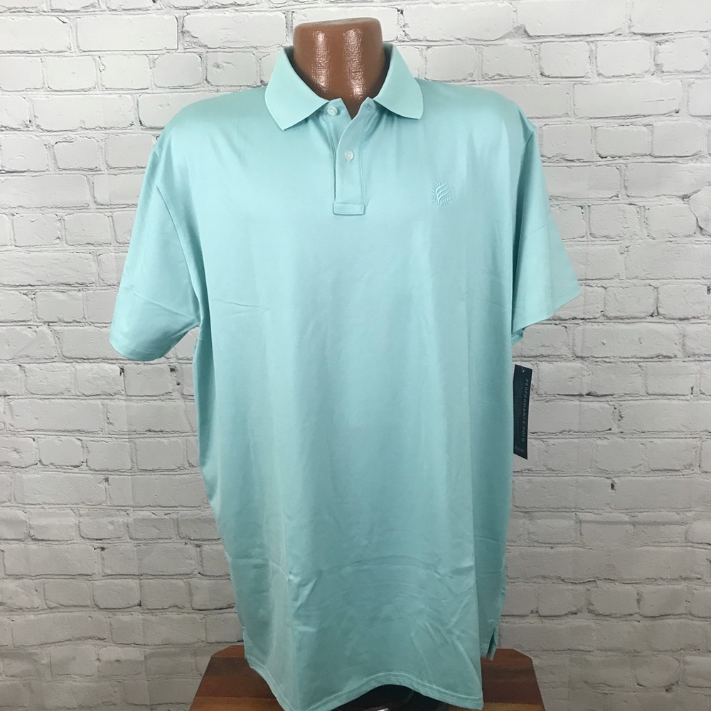 Mens Short Sleeve Performance Polo Shirt XXL Green